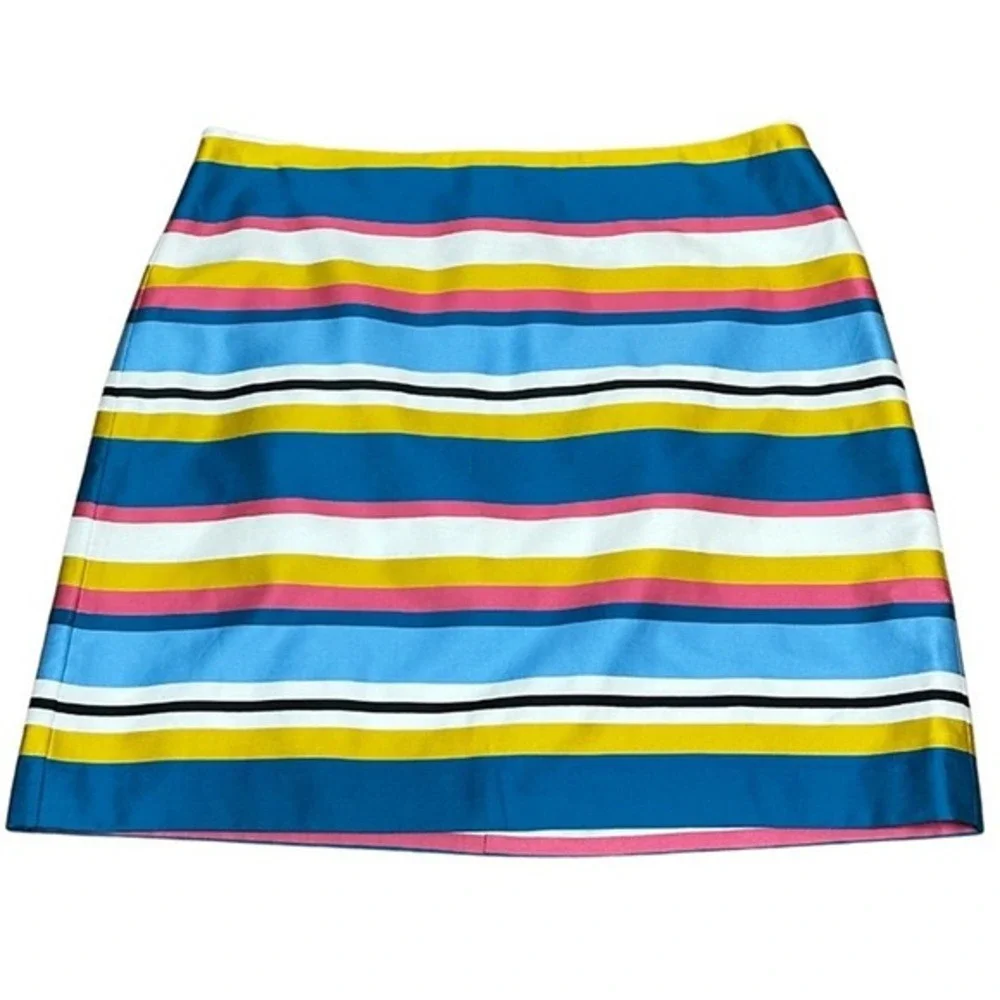 Anne Taylor LOFT Striped Color Block Pencil Skirt Size 12